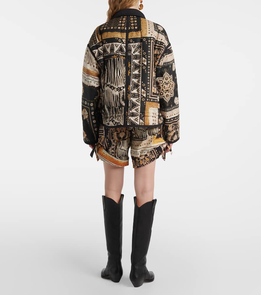 Granger printed cotton bomber jacket