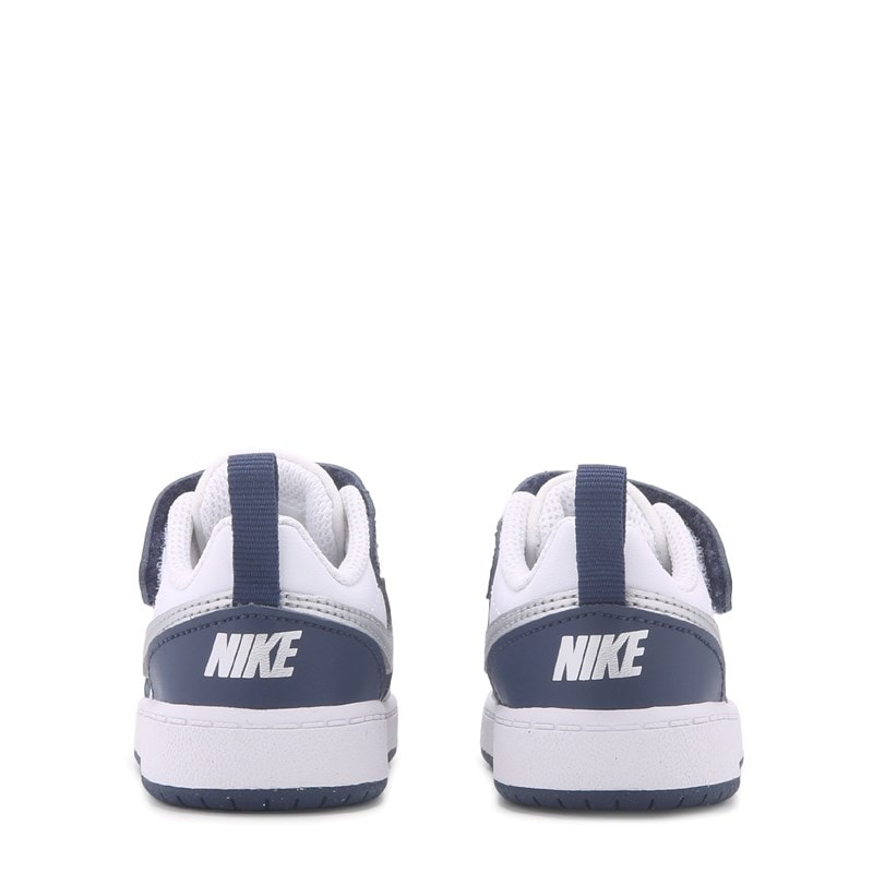 Kids' Court Borough Low Recraft Sneaker Baby/Toddler Shoes (White/Navy/Silver)