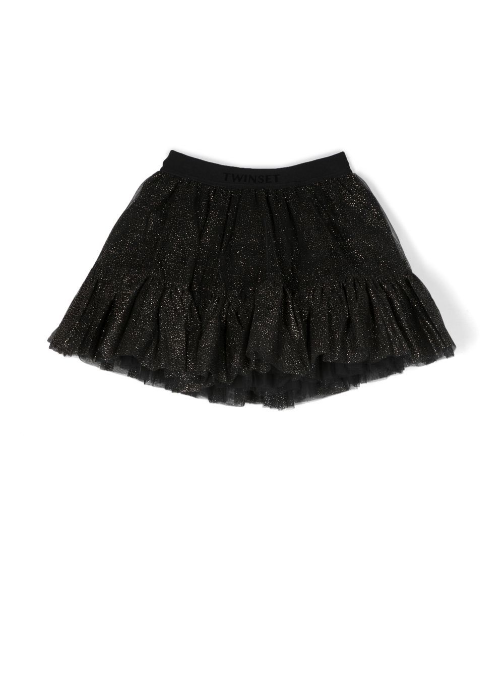 Rhinestone-embellished skirt - Black