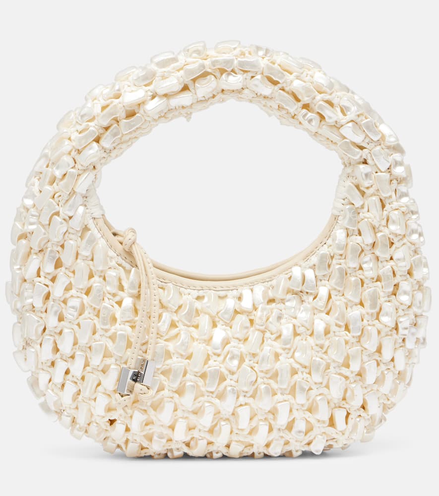 Reef crochet embellished shoulder bag