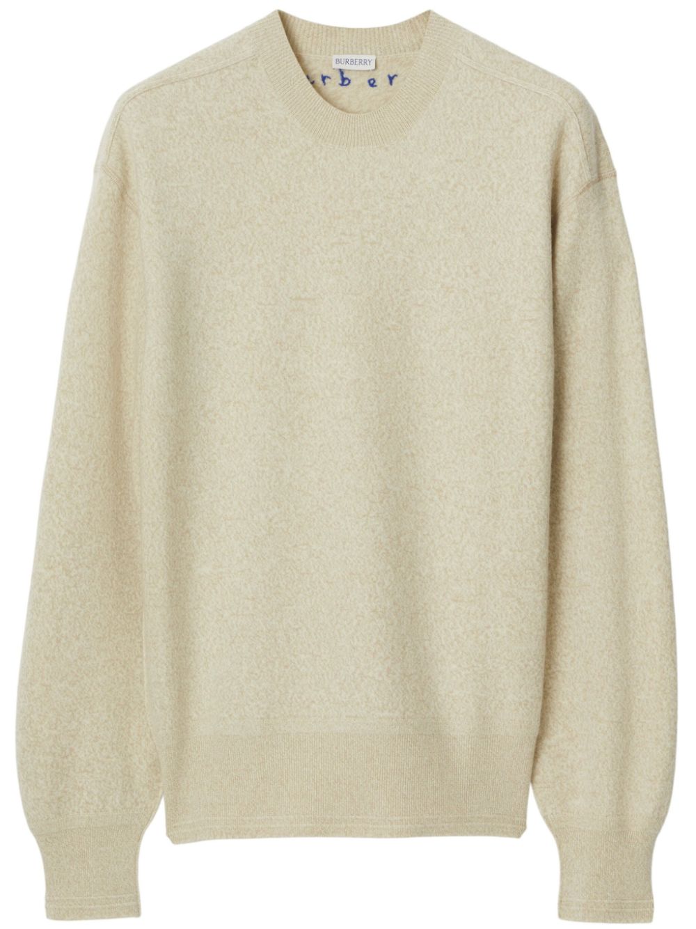 Crew-neck wool jumper - Neutrals