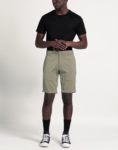 Man Shorts & Bermuda Shorts Military green Size 38 Cotton, Polyamide, Elastane