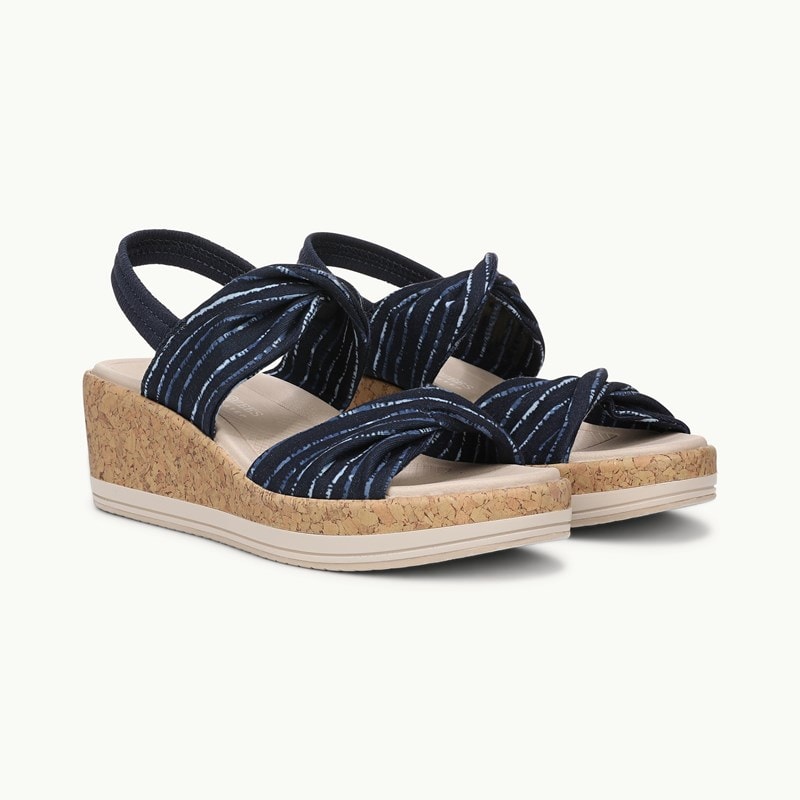 For Shoes Riley Flat Sandal Navy/blue Multi Fabric