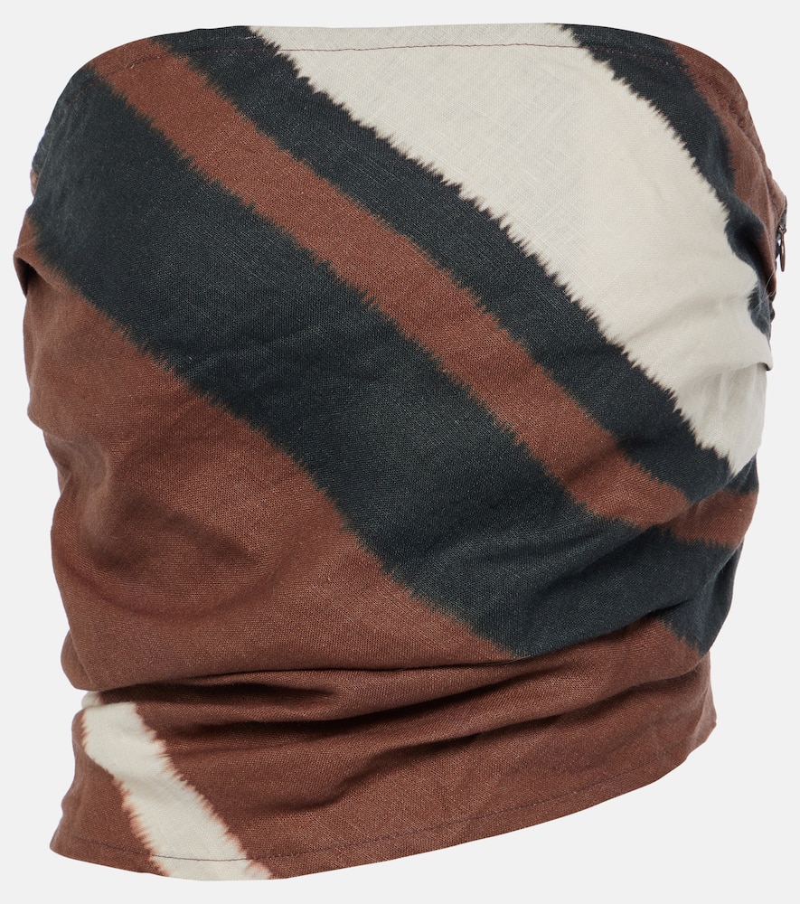 Faithfull Dalicenca striped linen maxi skirt