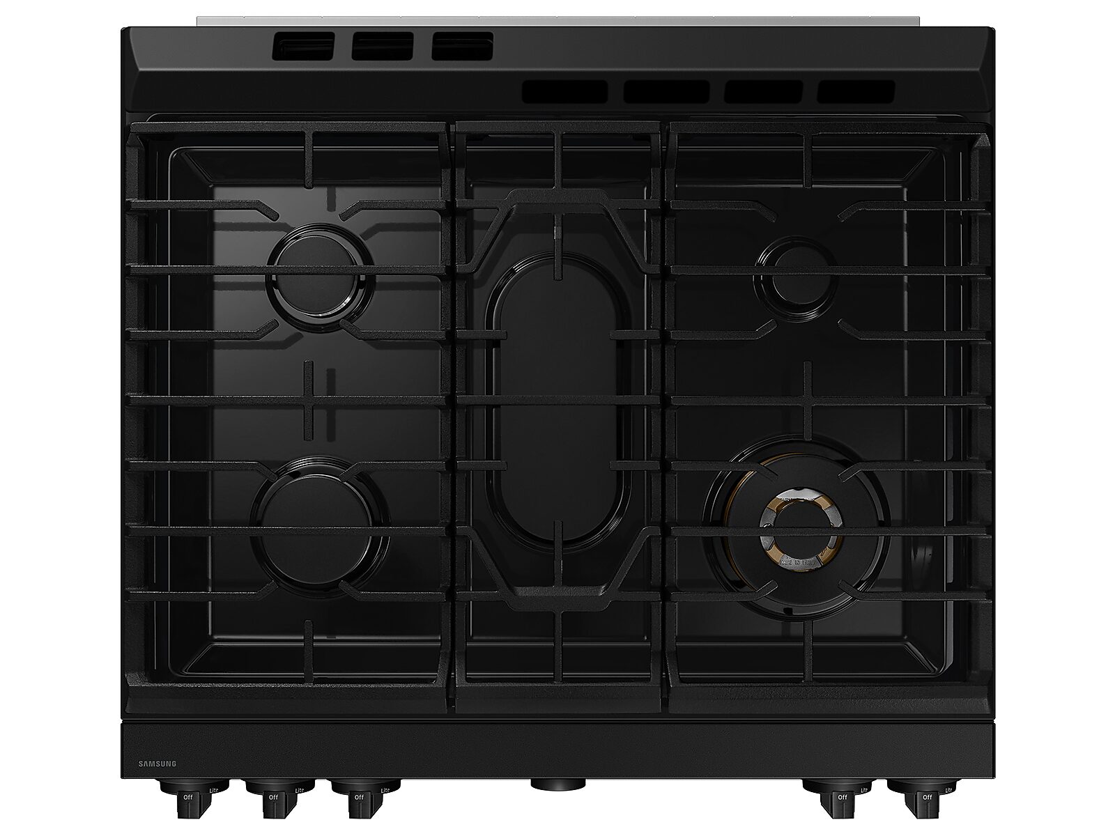 Bespoke 6.0 cu. ft. Smart Slide-In Gas Range with Smart Oven Camera & Illuminated Precision Knobs in White Glass(NSG6DB870012AA)