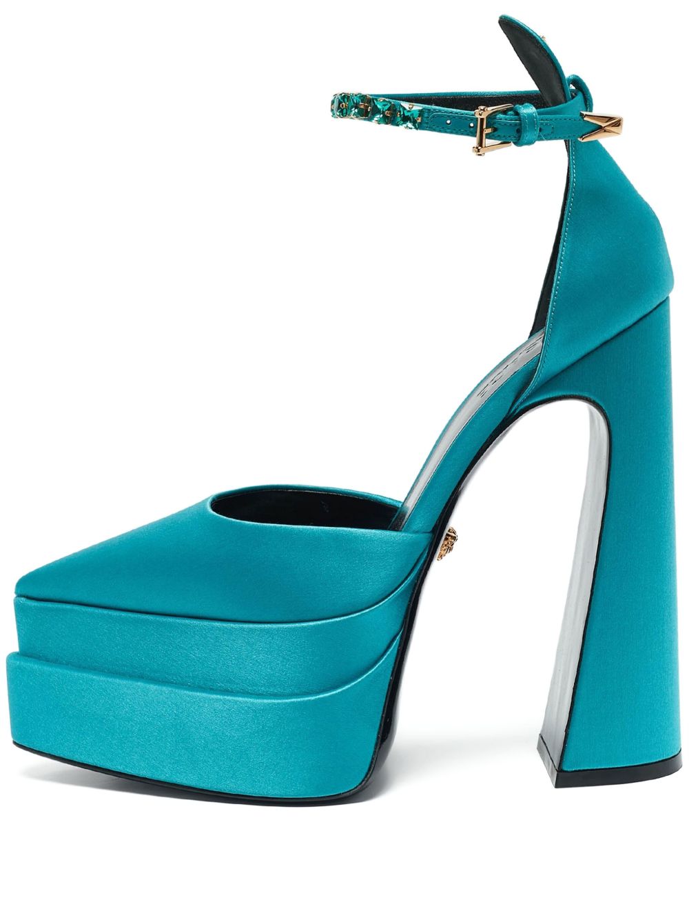 170mm crystal-detail pumps - Blue