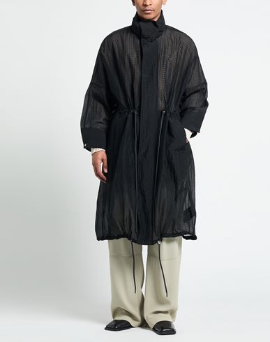 Man Overcoat & Trench Coat Black Size 44 Polyamide