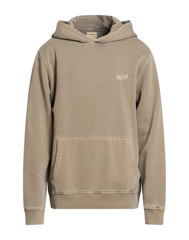 Man Sweatshirt Khaki Size S Cotton