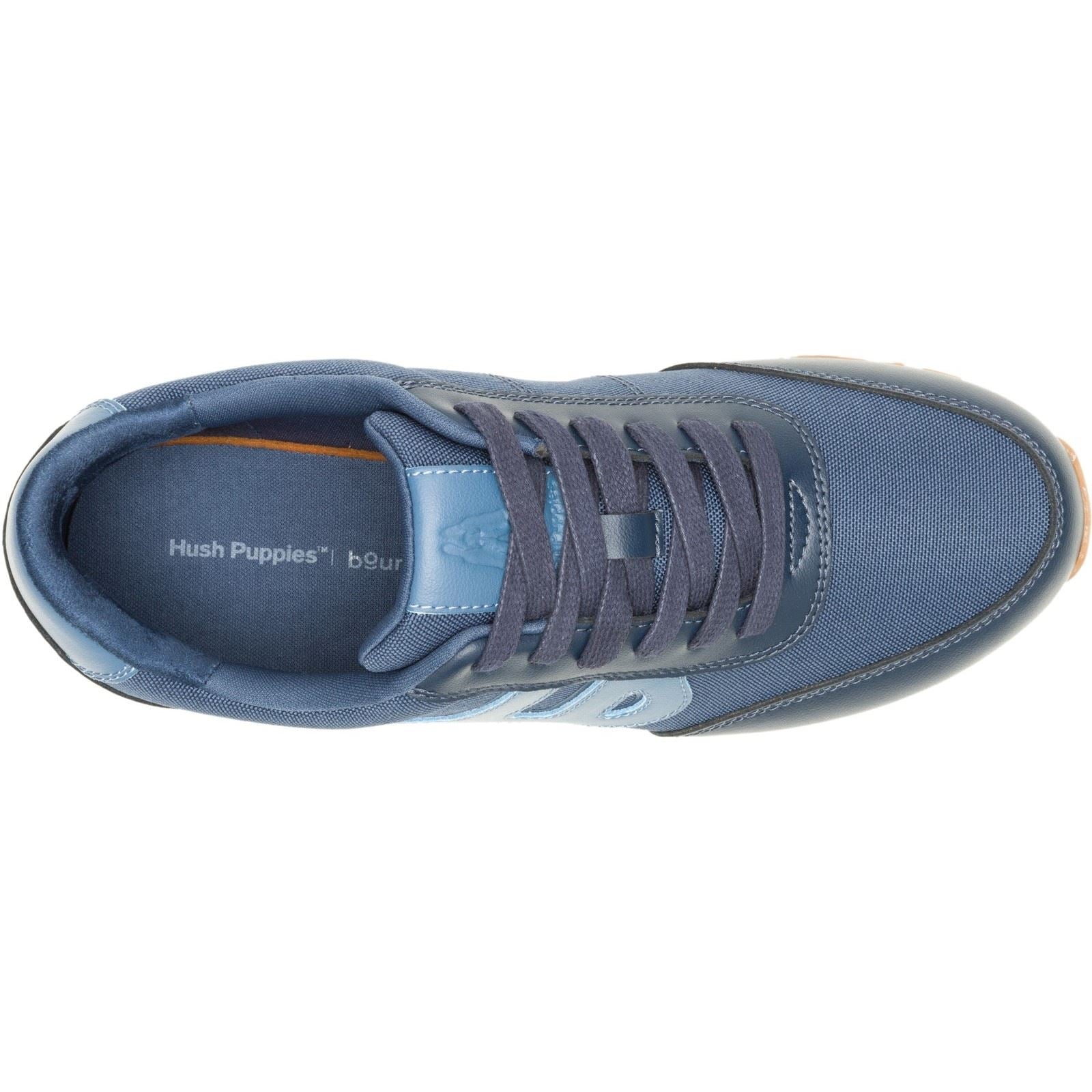 Hush Puppies Seventy8 Leather Men's Blue Trainer