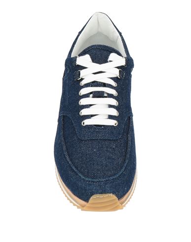 Man Sneakers Blue Size 10 Textile fibers