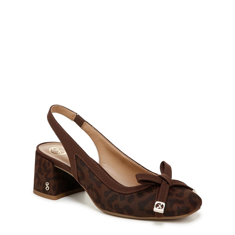 Women's Giselle Slingback Pump Shoes (Leopard Print)