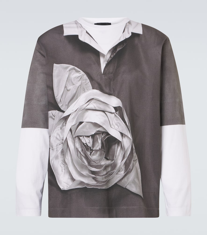 Printed cotton jersey T-shirt