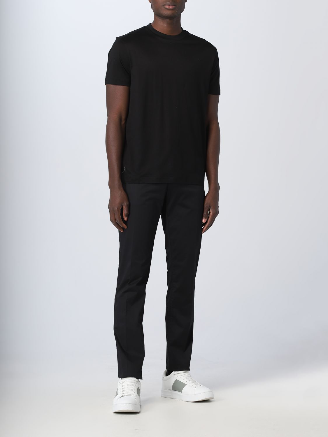 Lyocell and cotton T-shirt