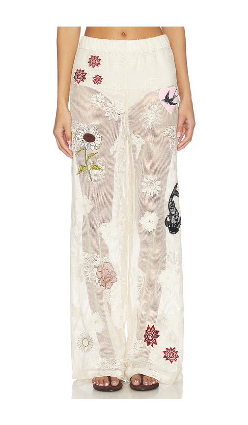 Agua Bendita Juliette Pants in Ivory. S. Also in