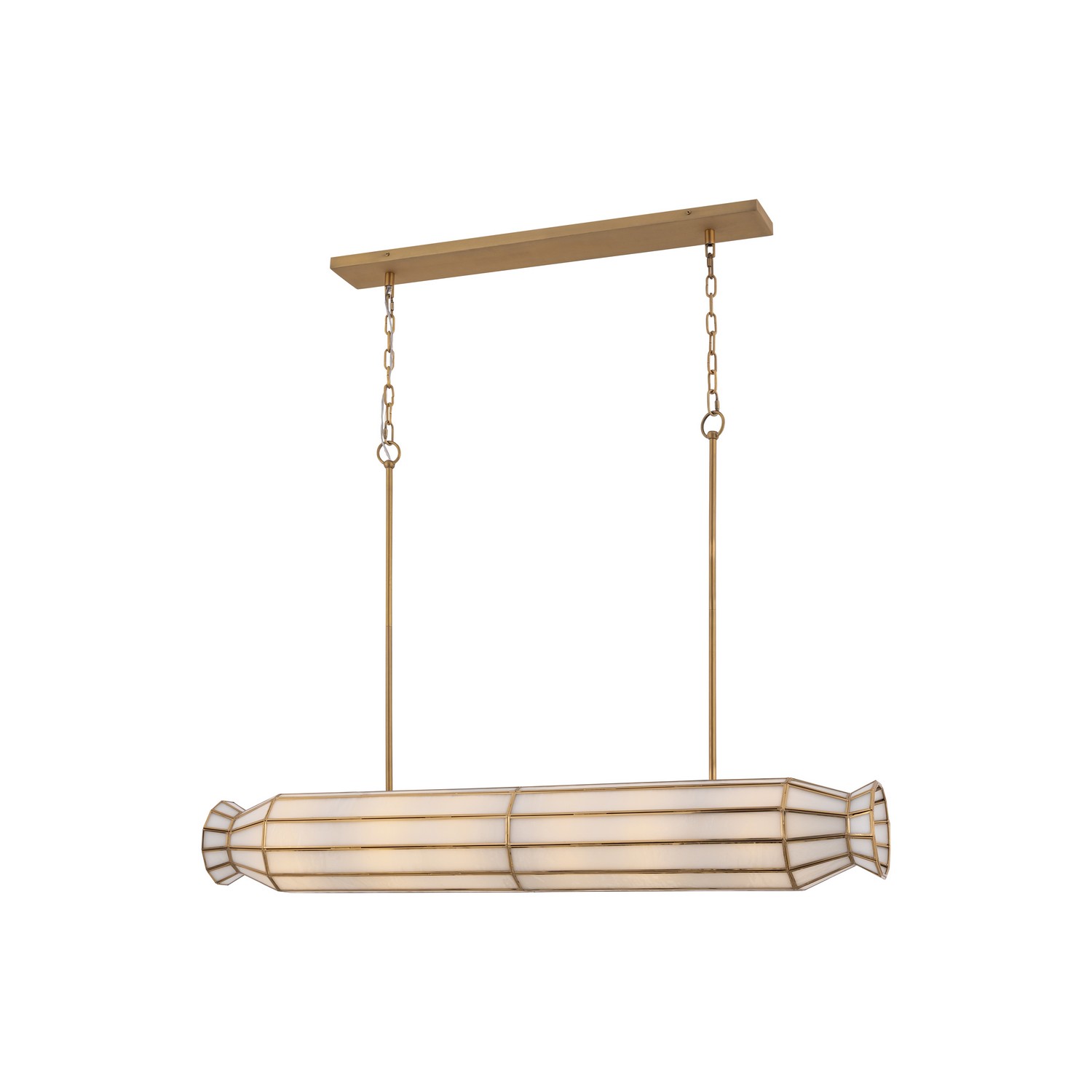 Legacy Brass Linear Chandelier from the Jaxen Collection