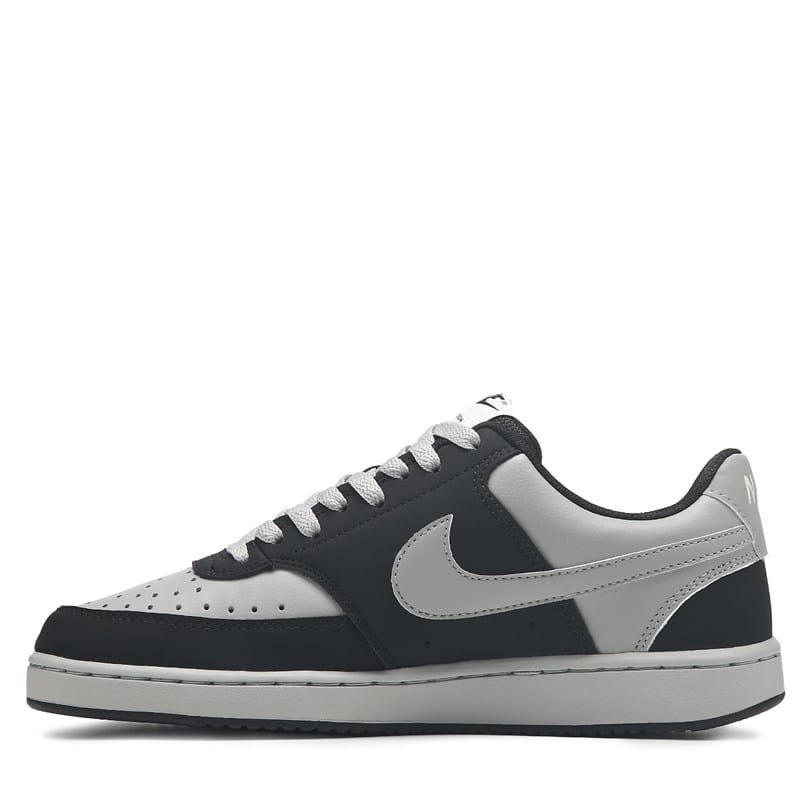 Men's Court Vision Low Sneakers (Black/Grey)