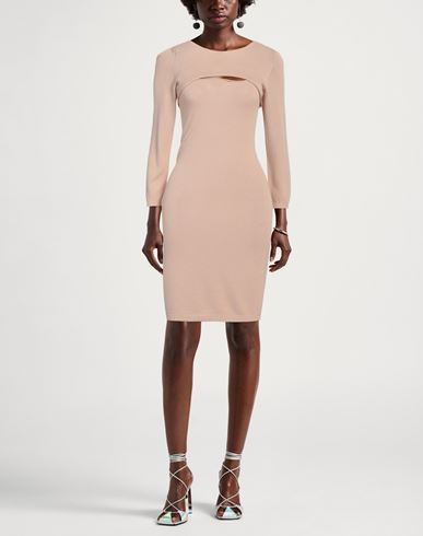 Woman Mini dress Beige Size ONESIZE Viscose, PBT