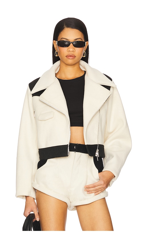 Understated Leather JACKE LOVE STORY in Beige. Größe XL. Also in L, M