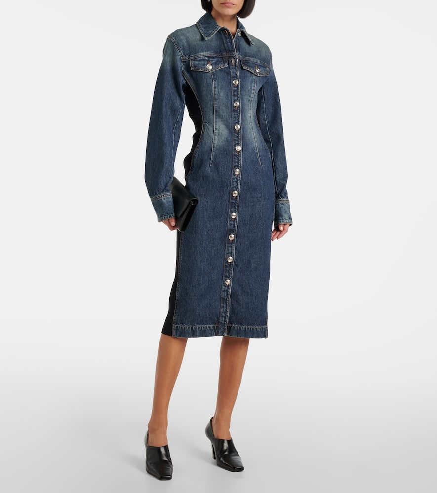 Fiorito denim midi dress