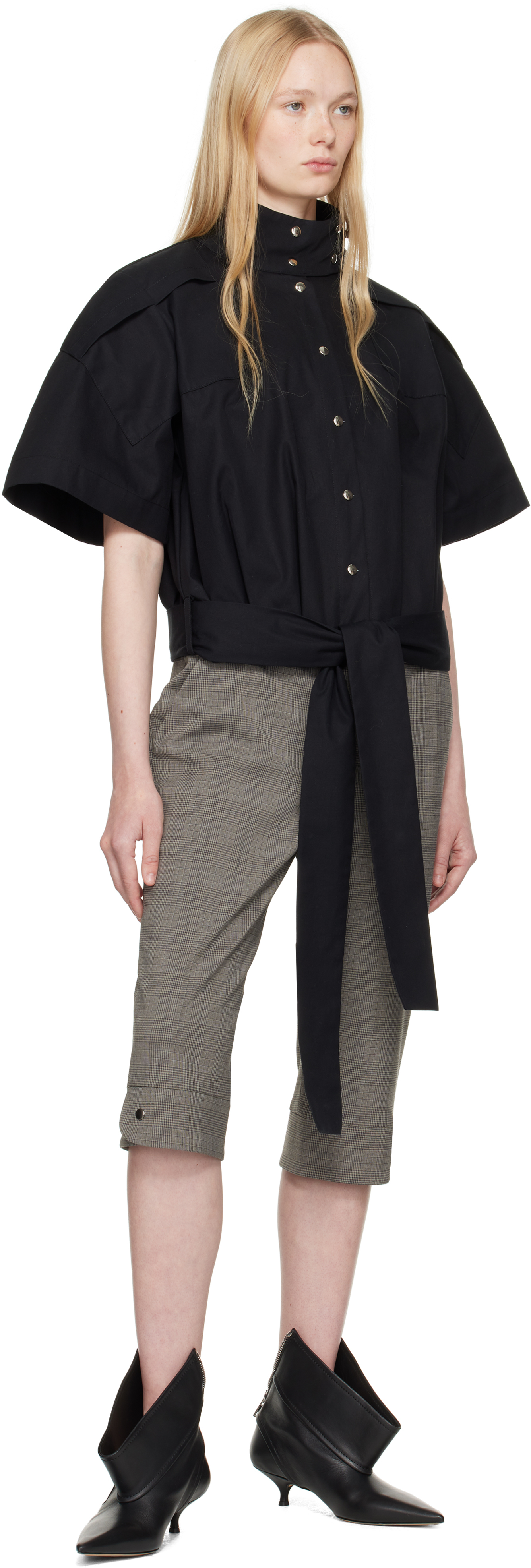FIDAN NOVRUZOVA Gray Teo Capri Trousers