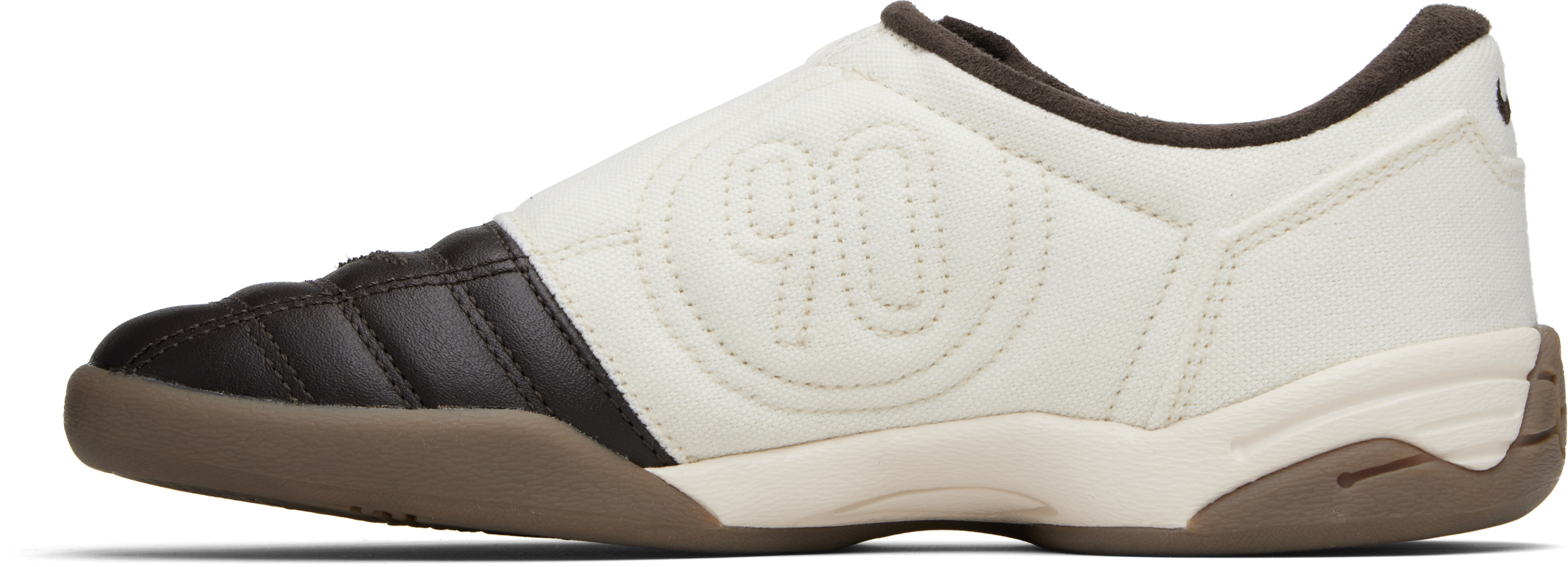 Brown & Off-White Total 90 Sneakers