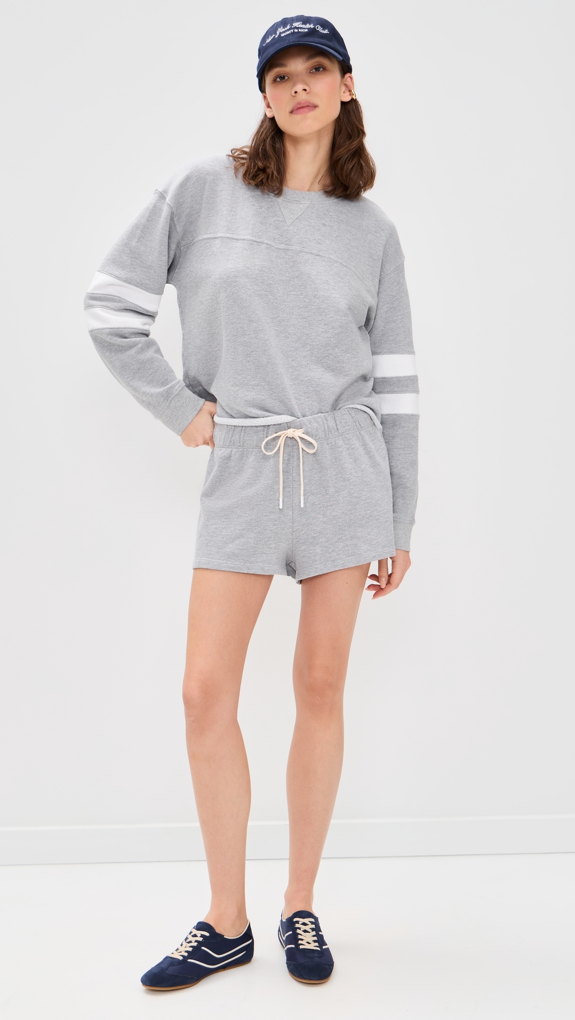 Varisty Sweatshirt Heather Grey Wh