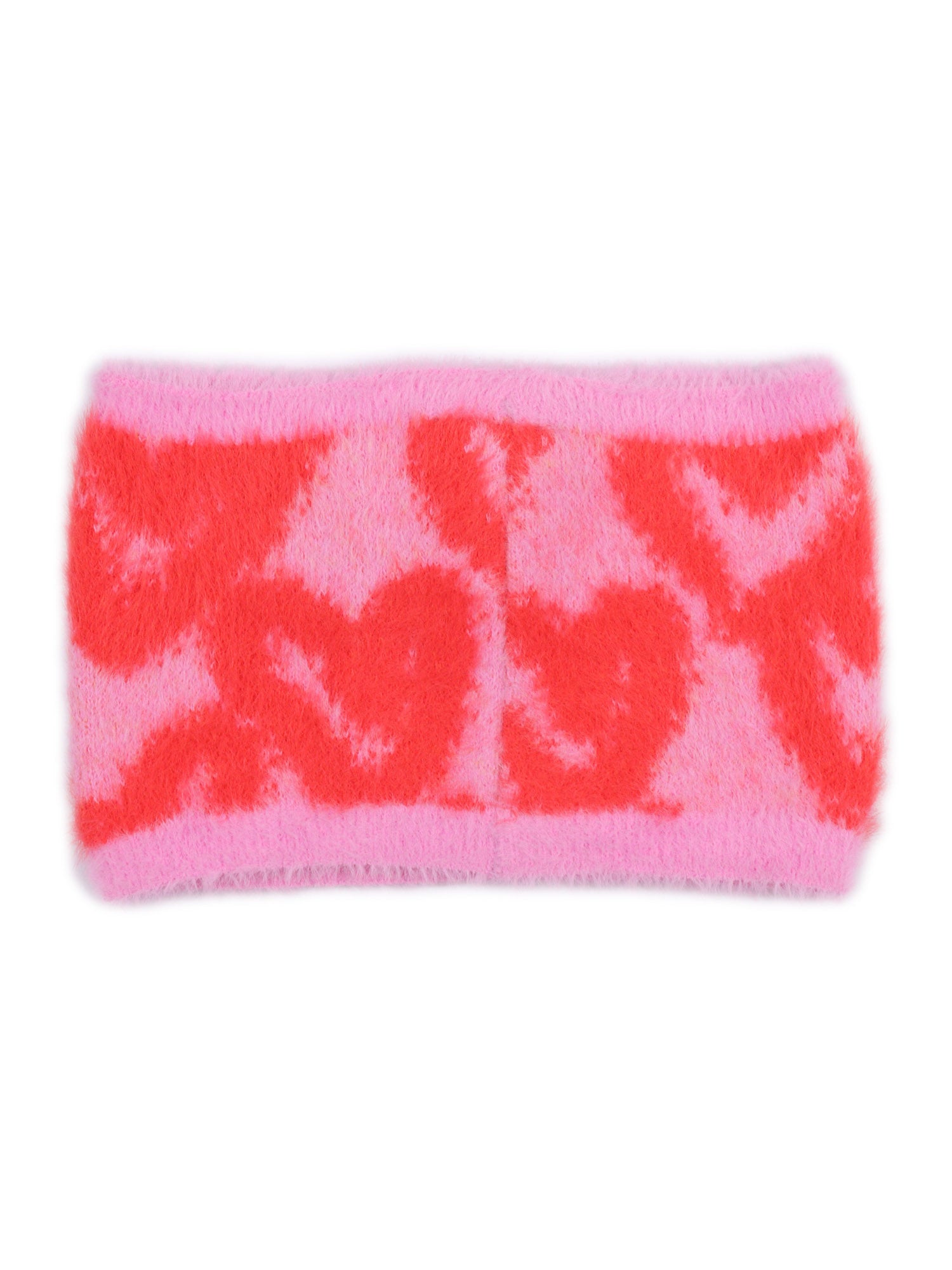 Palm Angels Pa Spray Hearts Knit Collar Rose Pink