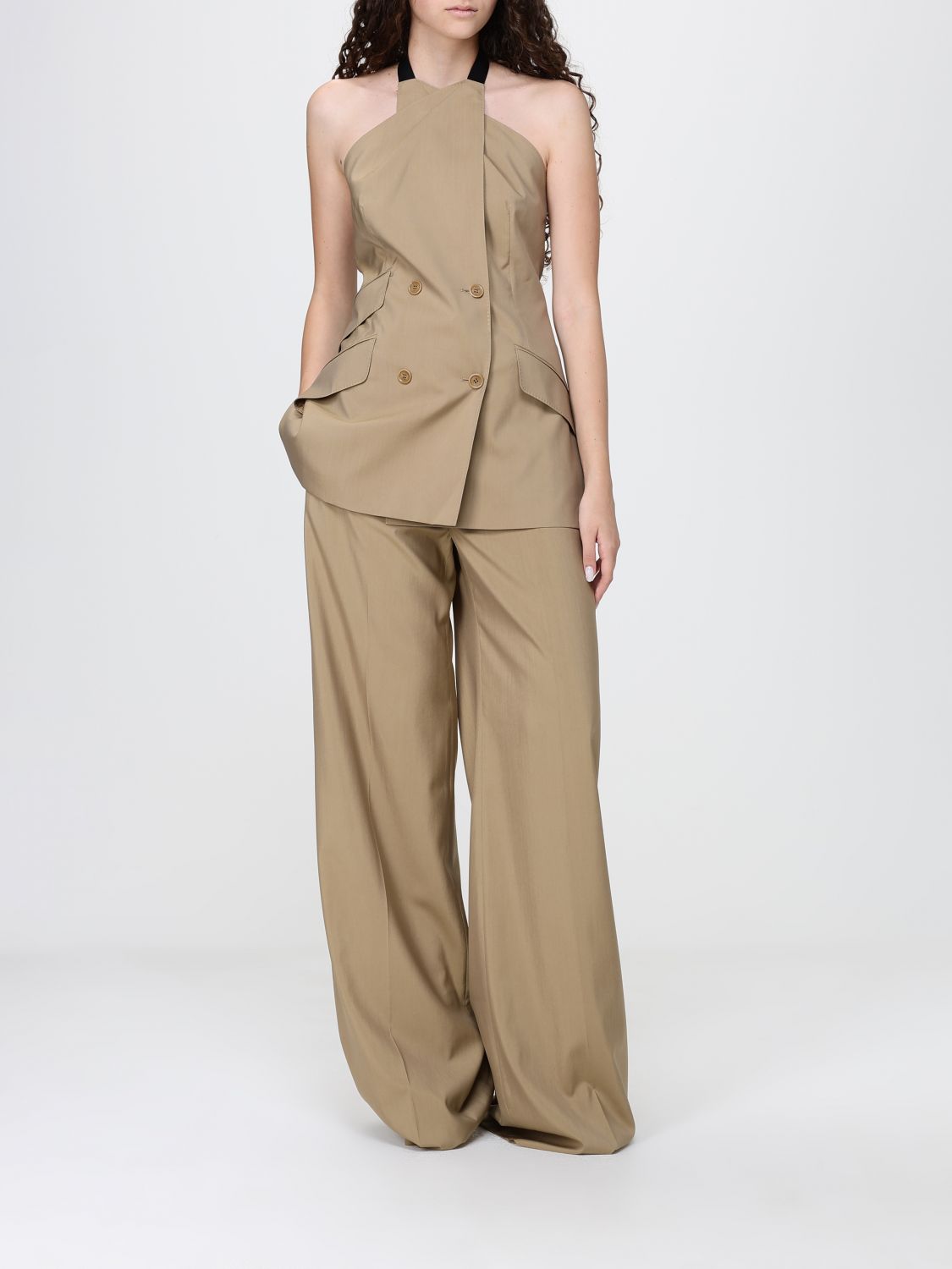 Waistcoat Woman color Camel