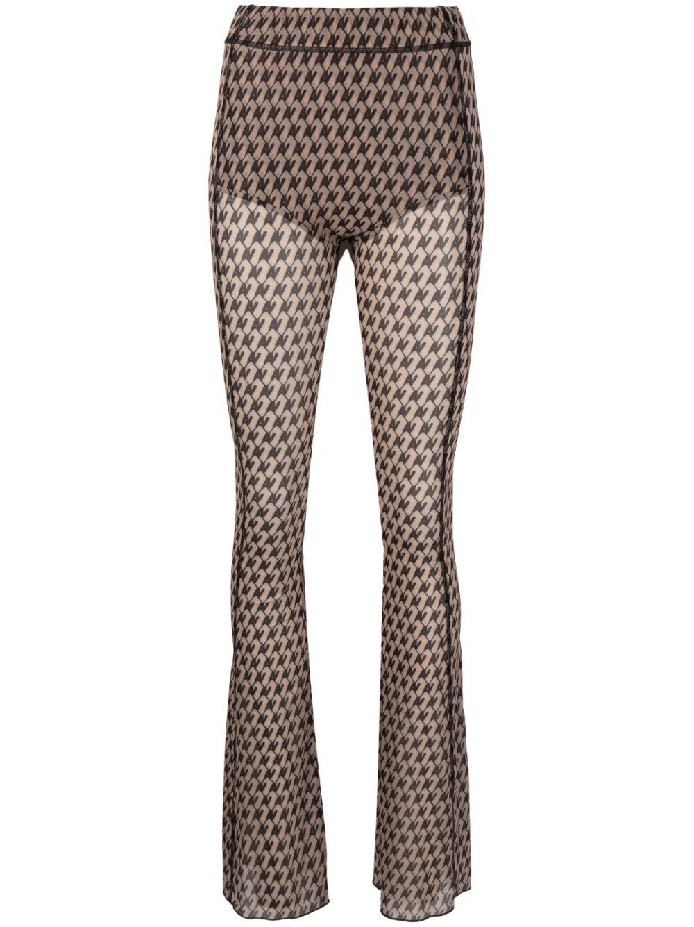 Apartment monogram-print trousers - Brown
