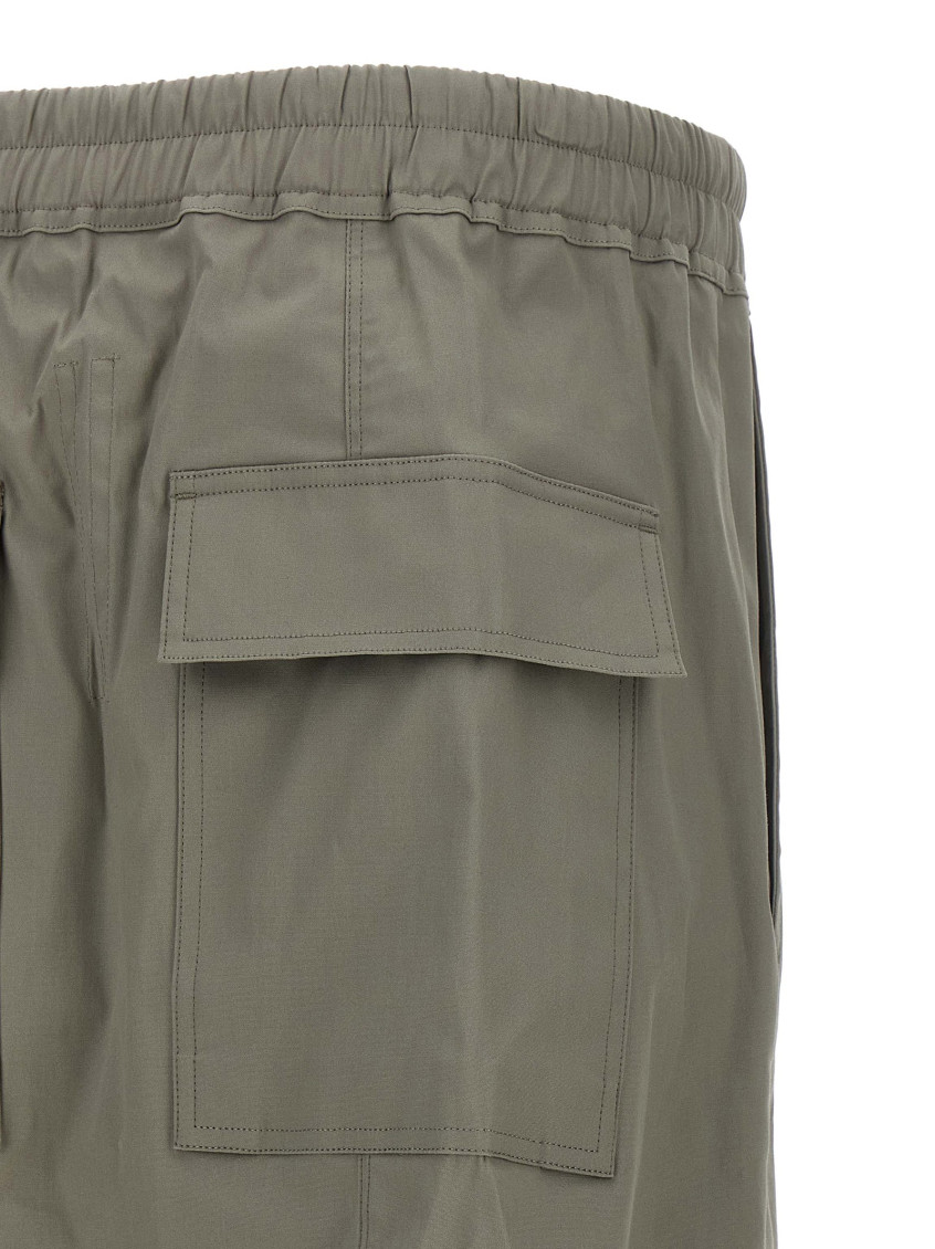 Rick Owens - cropped drawstring shorts back flap pocket
