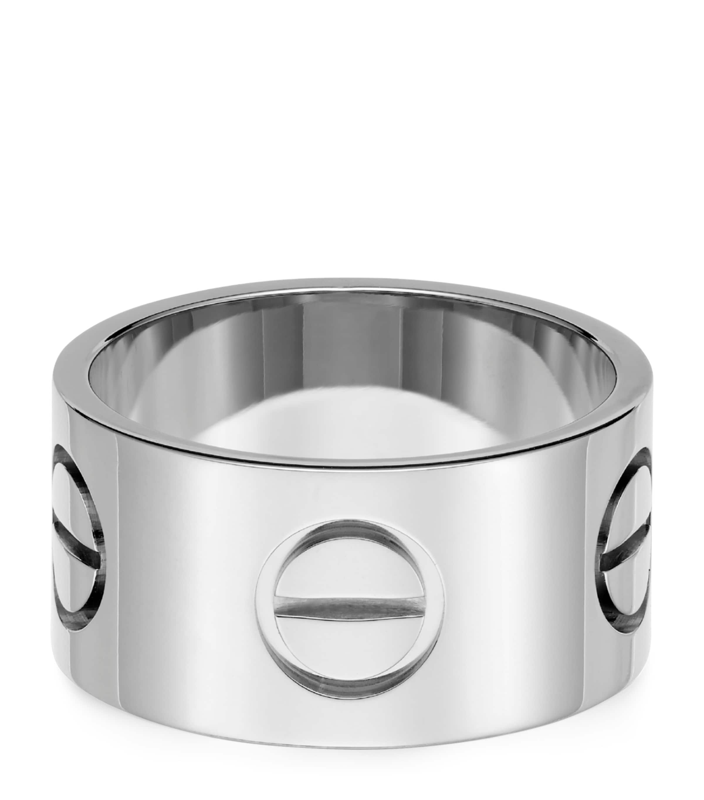 White Gold Love Ring