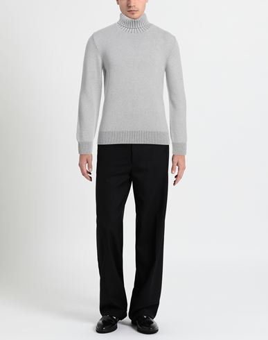 Man Turtleneck Light grey Size 40 Cashmere
