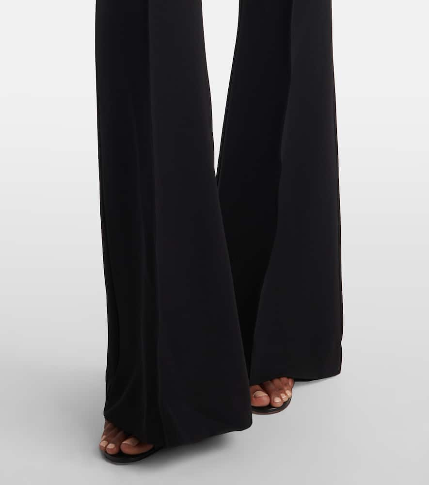 Embellished strapless taffeta jumpsuit