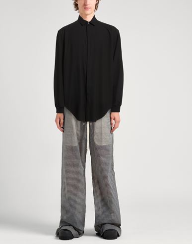 Man Shirt Black Size M Cotton, Virgin Wool, Elastane, Wool