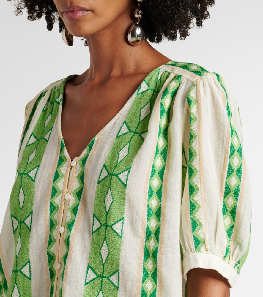 Marissa cotton jacquard blouse