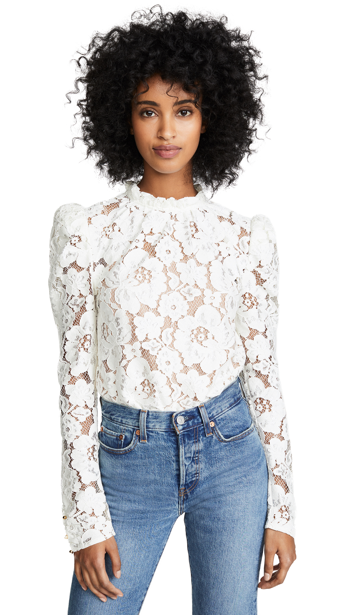 Emma Puff Sleeve Lace Top