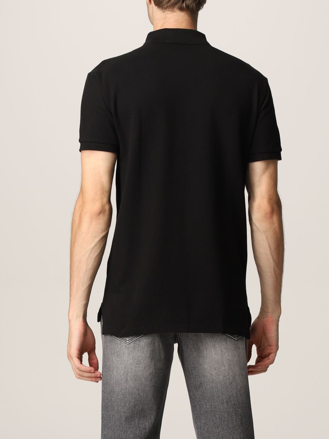 Cotton polo shirt with logo