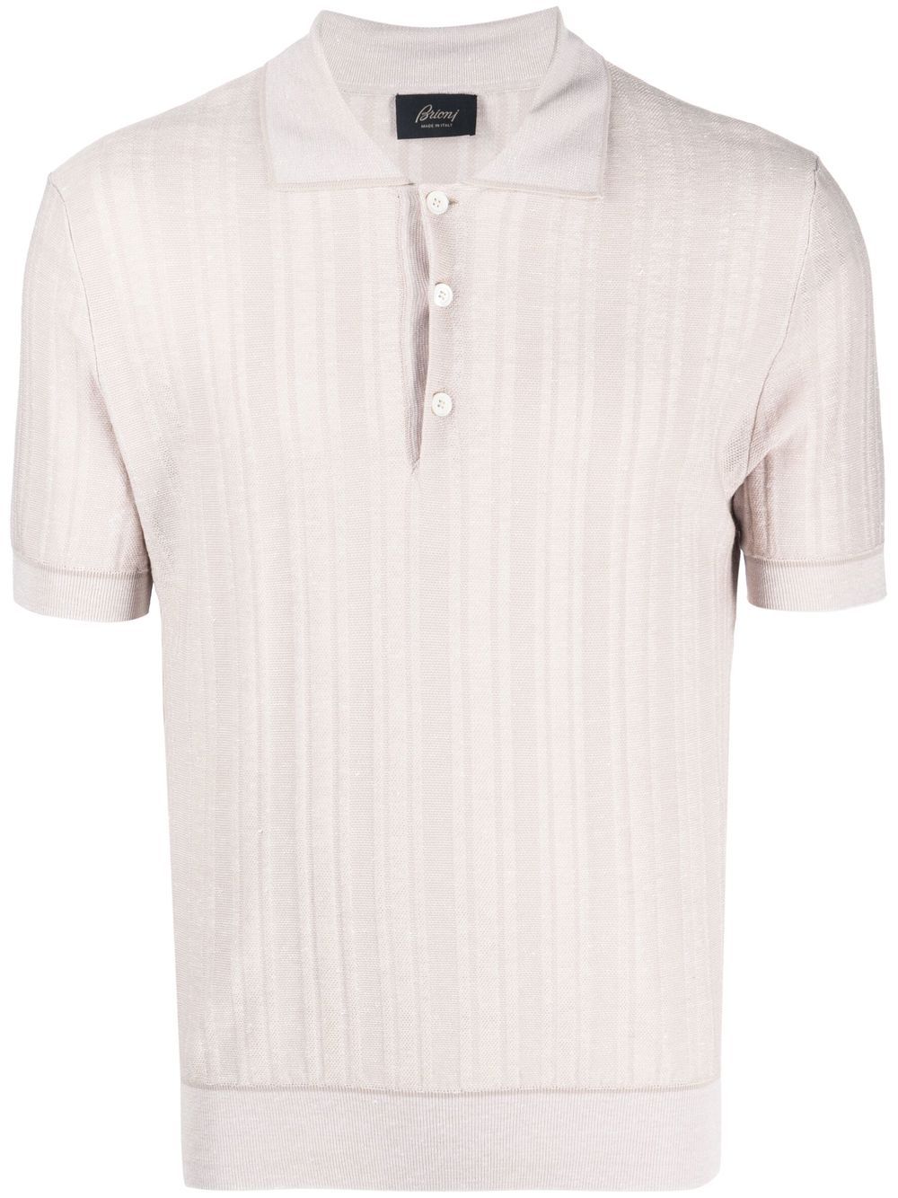 Knitted polo shirt - Neutrals