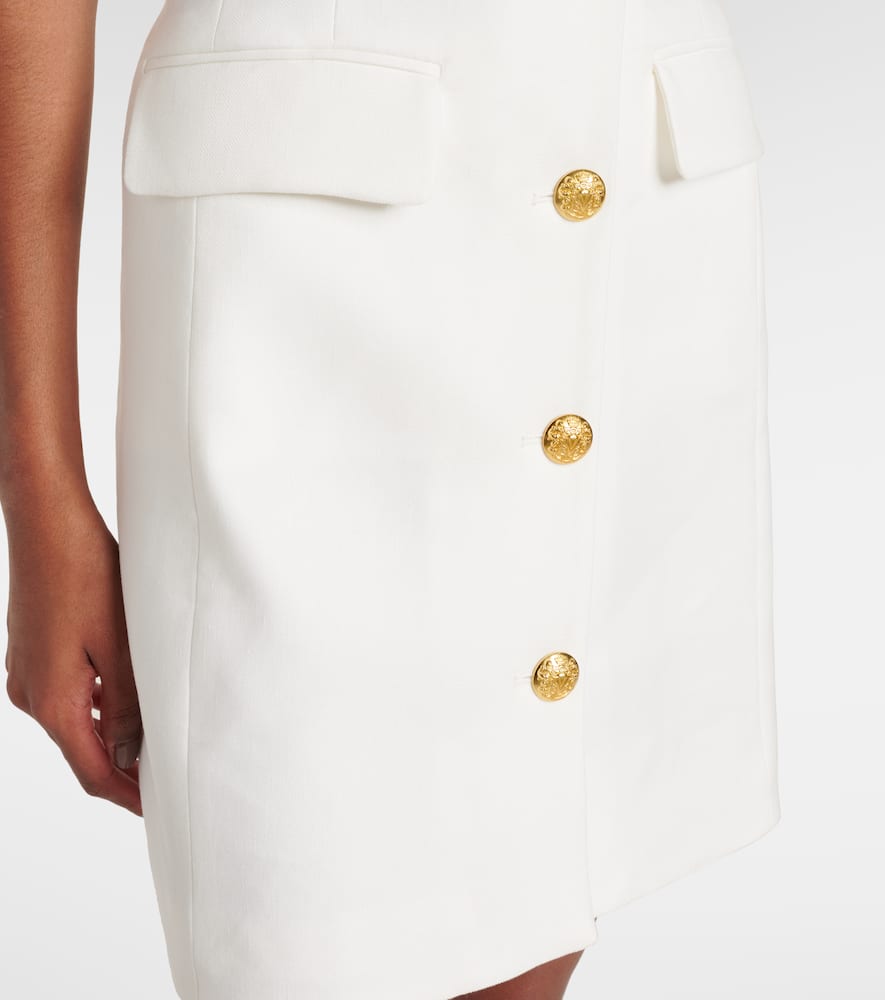 Fairfax linen-blend minidress