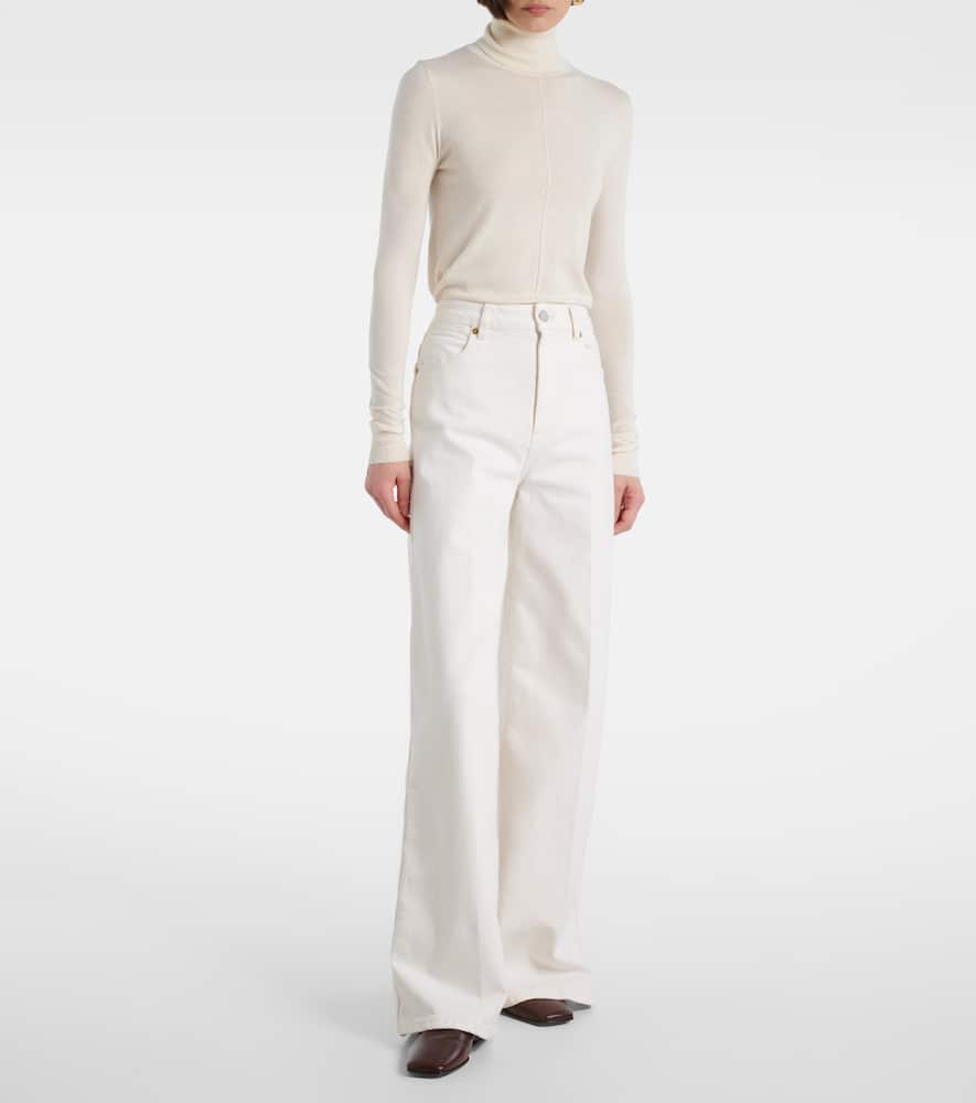 Abbey high-rise wide-leg jeans