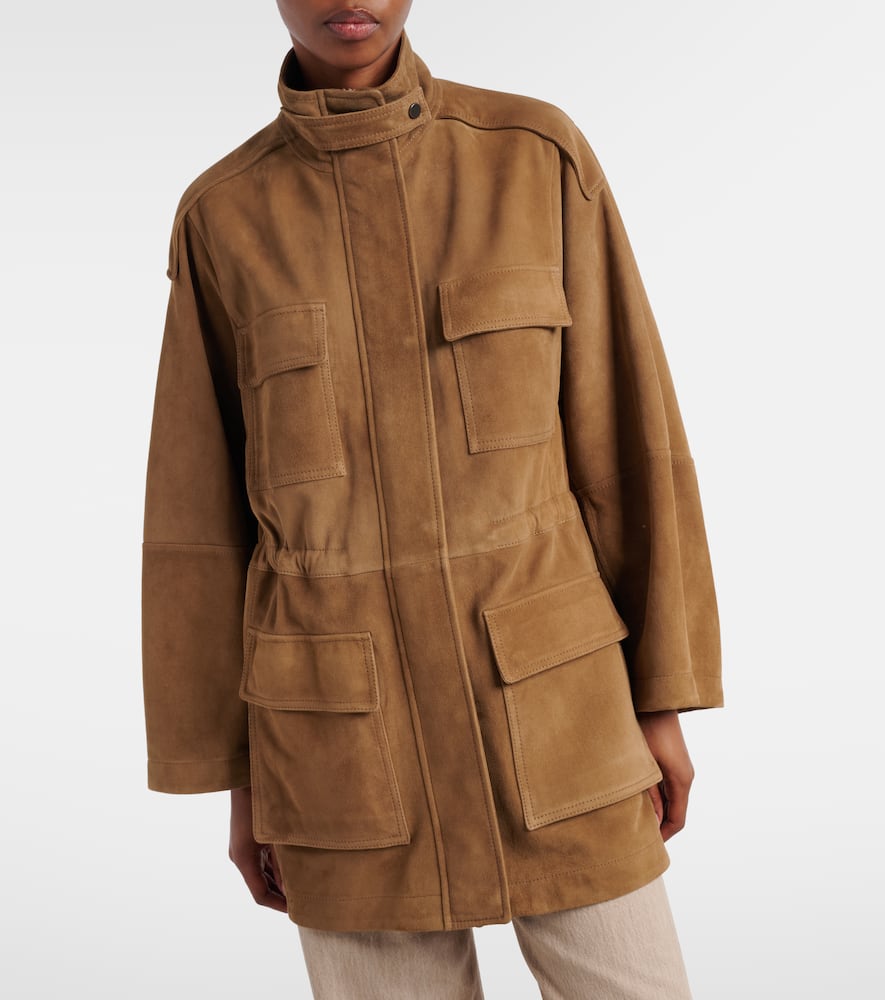Suede field jacket