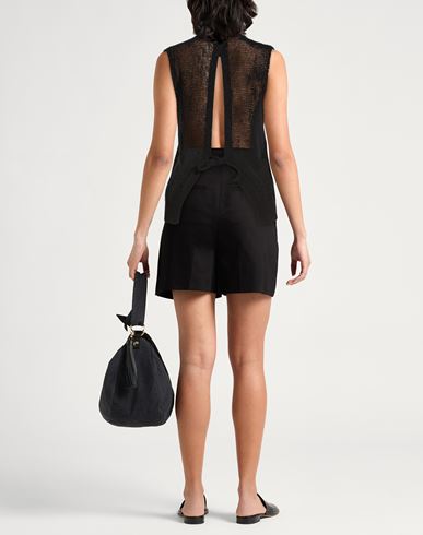 Woman Sweater Black Size M Cotton, Polyamide