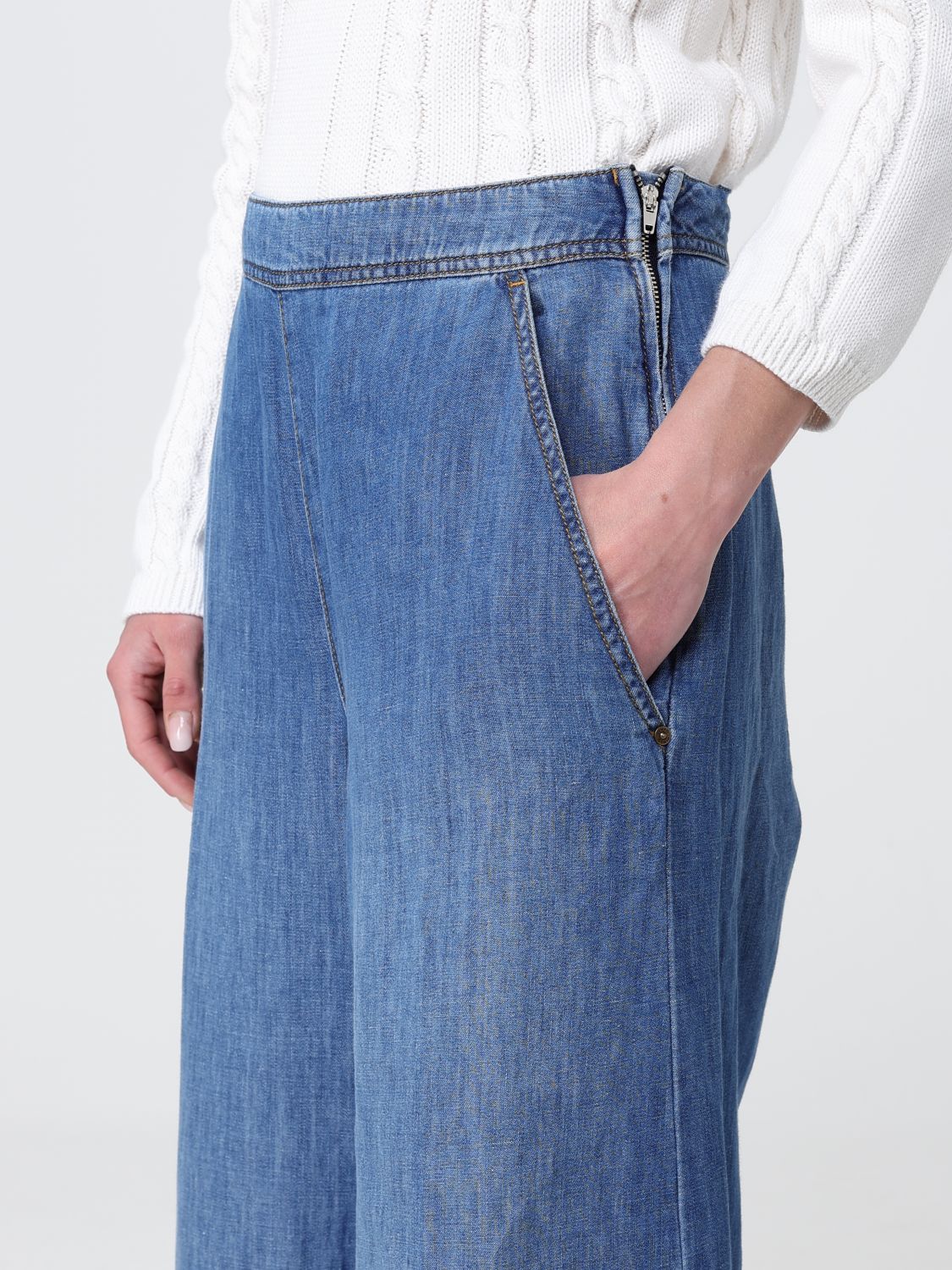 Jeans Woman color Natural