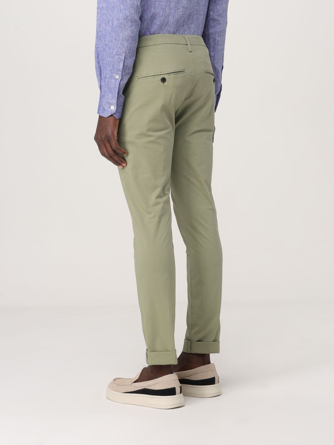 Pants DONDUP Men color Green