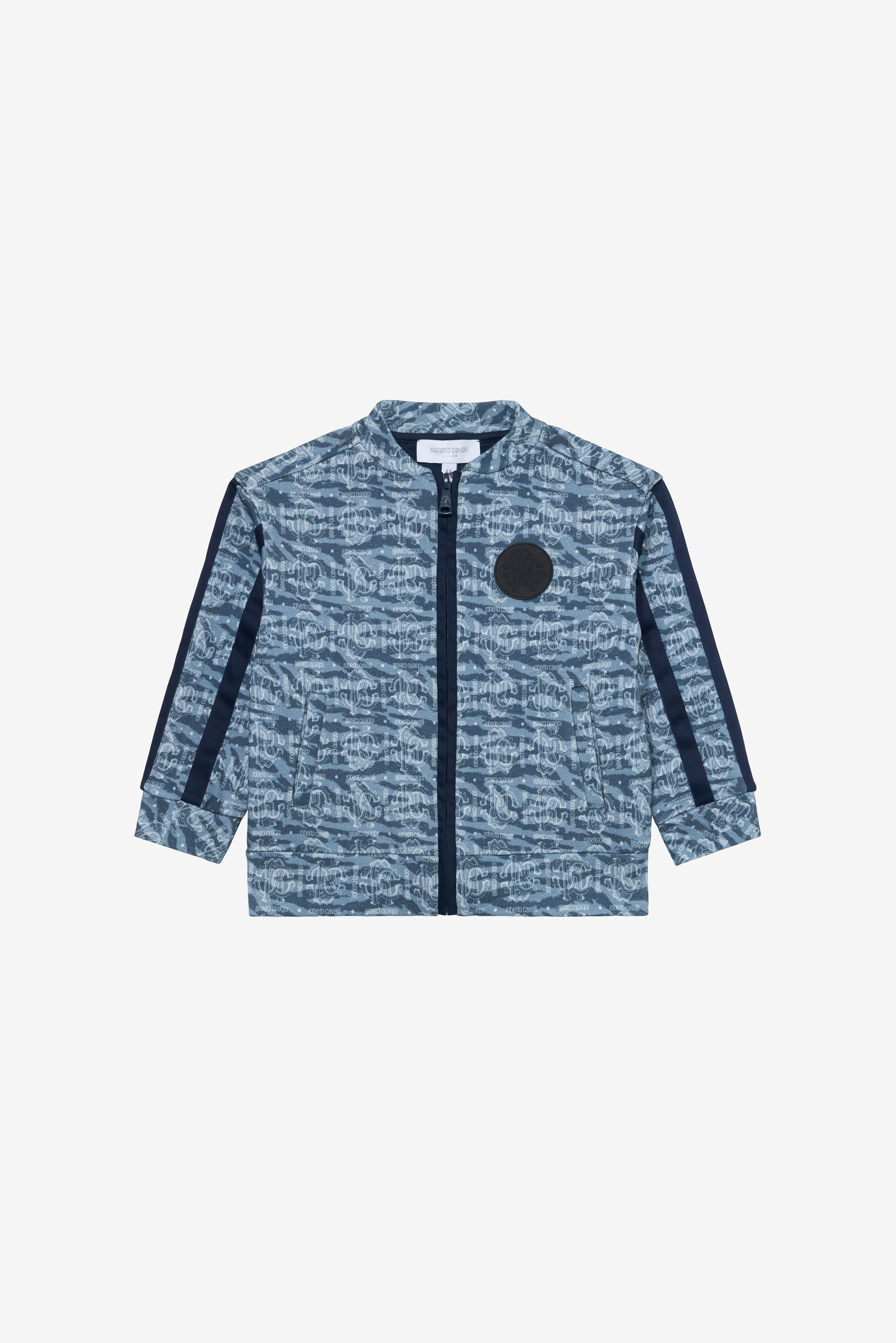 Monogram Rc Print Zip-up Sweatshirt - Male Boys (4