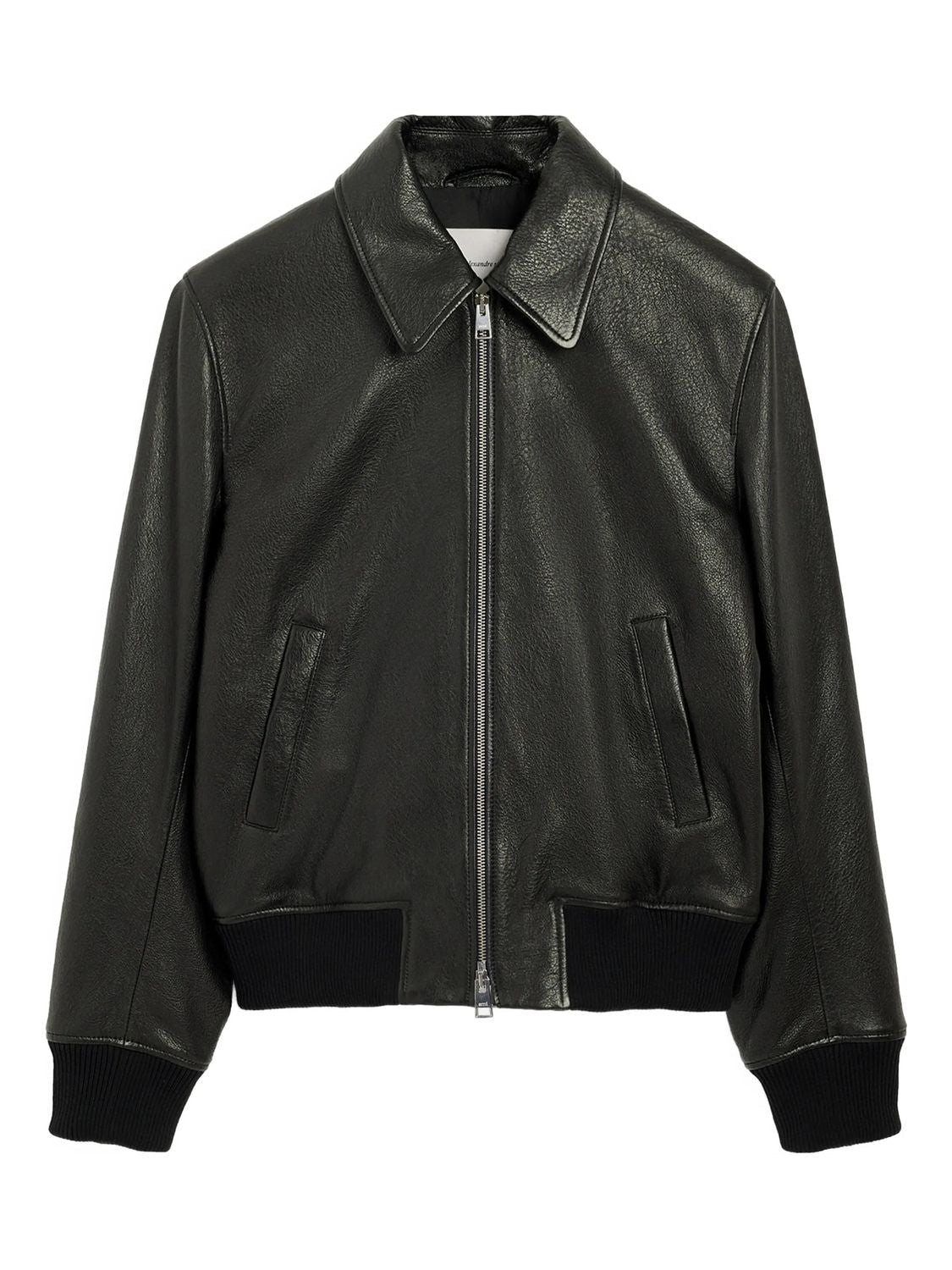 Zip-front Leather Jacket