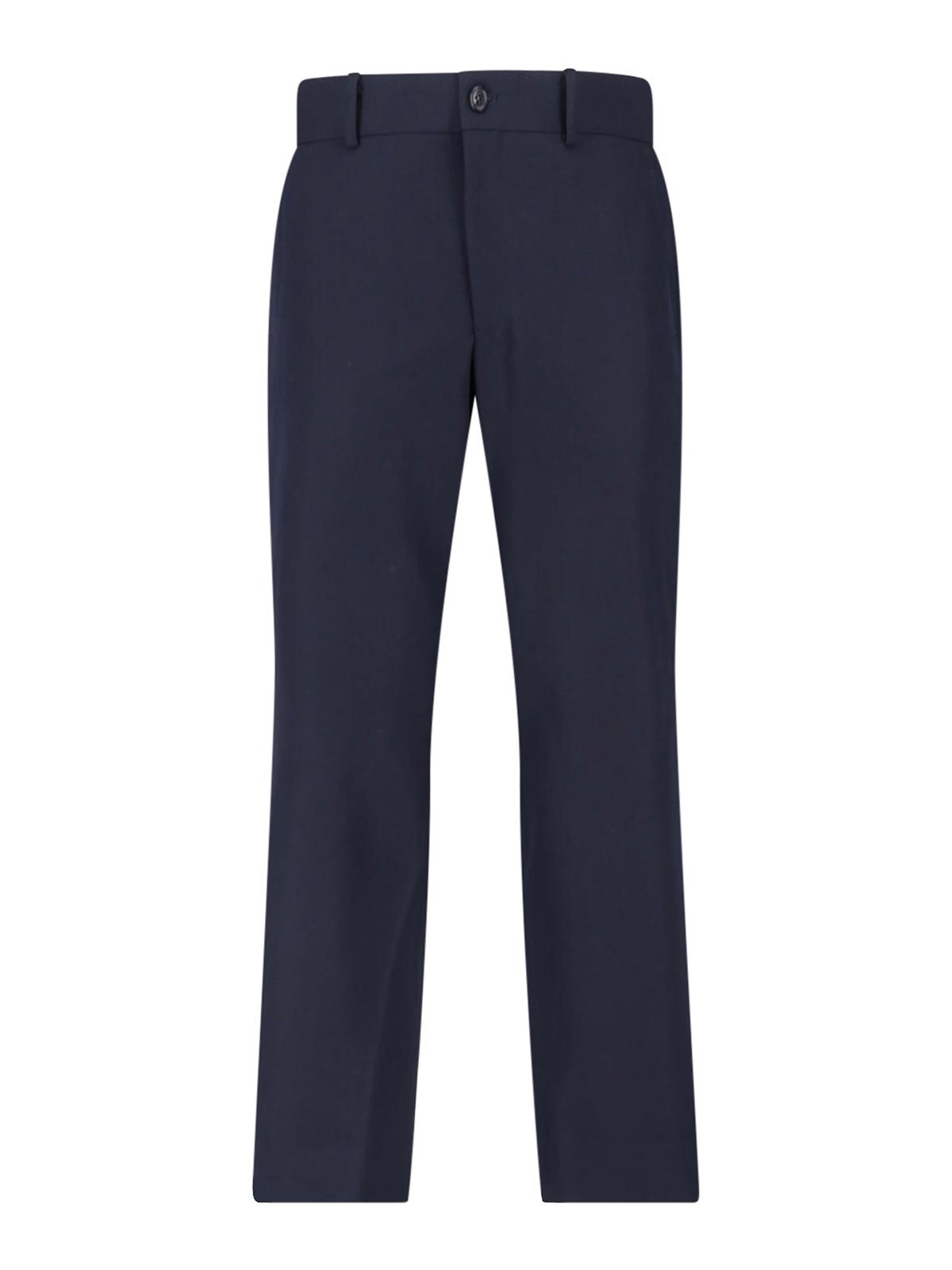 Straight wool trousers