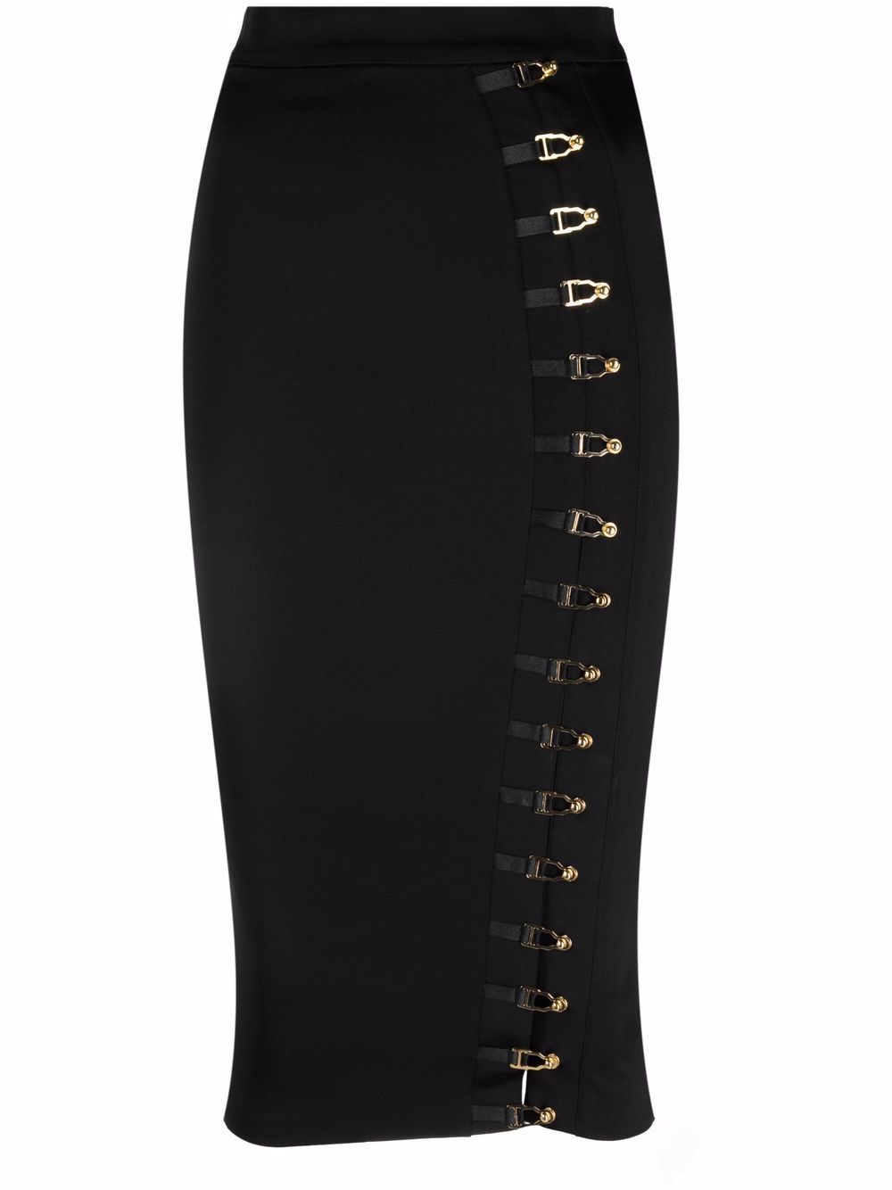 High-waisted pencil skirt - Black