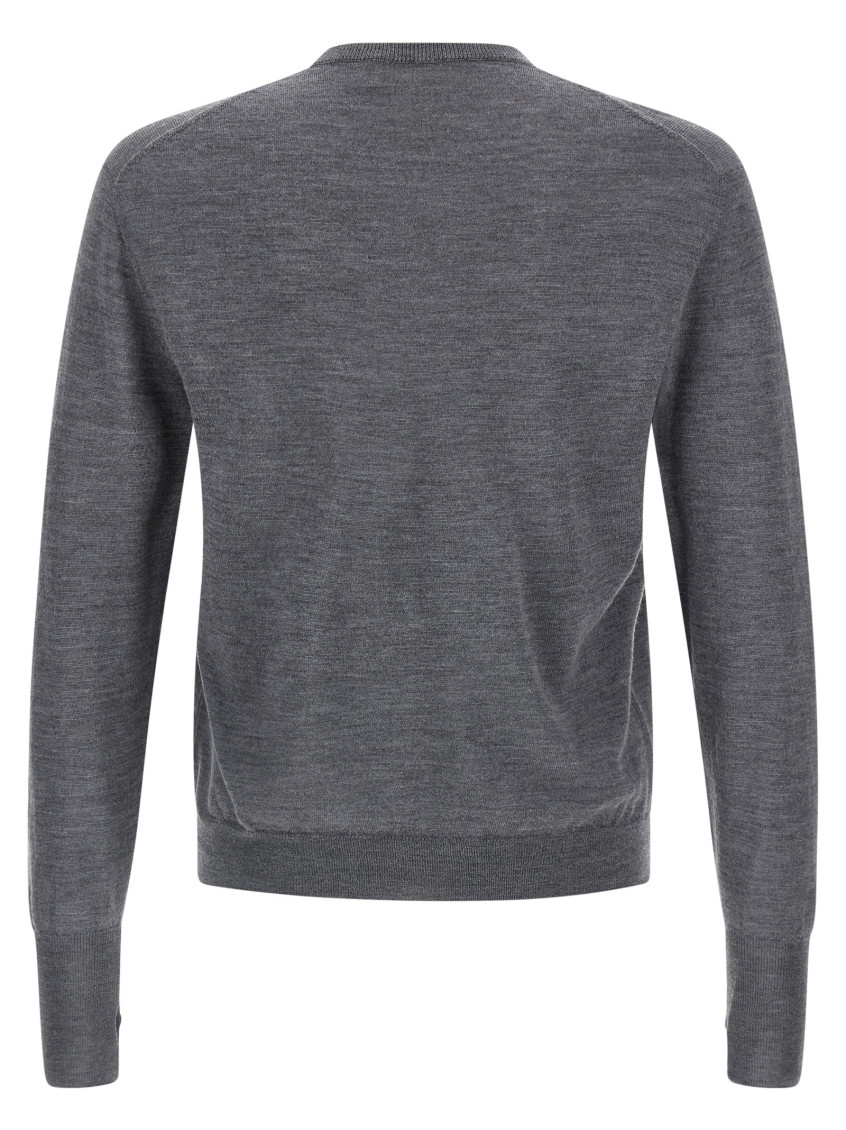 Grey Extrafine Mesh Sweater