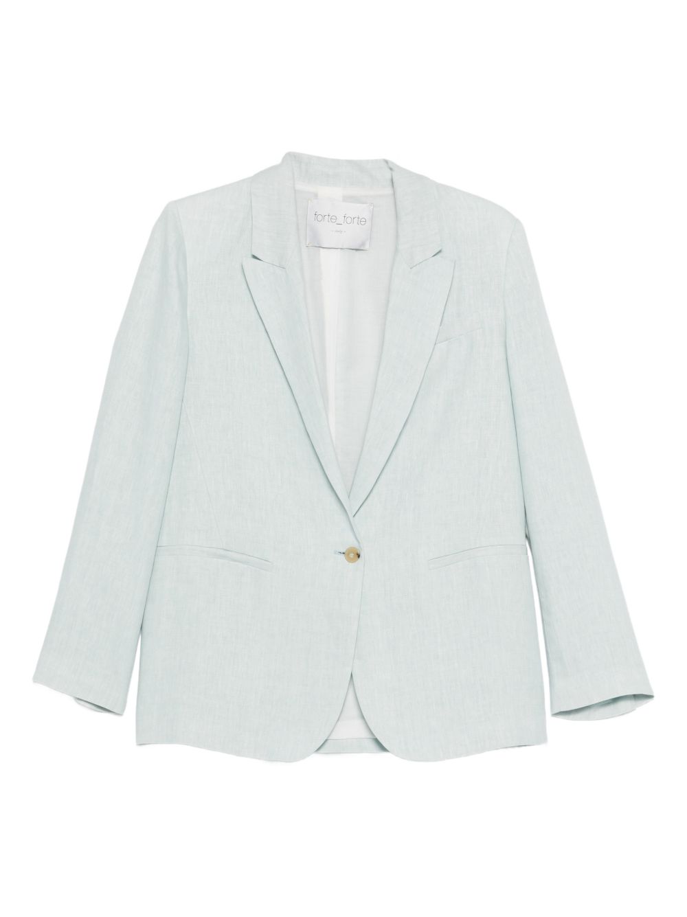 Linen single-breasted jacket